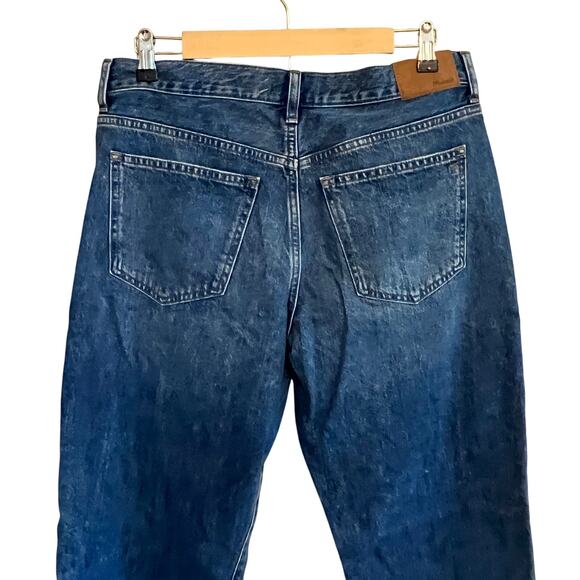 Madewell Low Slung Straight Leg Jeans Blue Size 29P - Picture 5 of 10